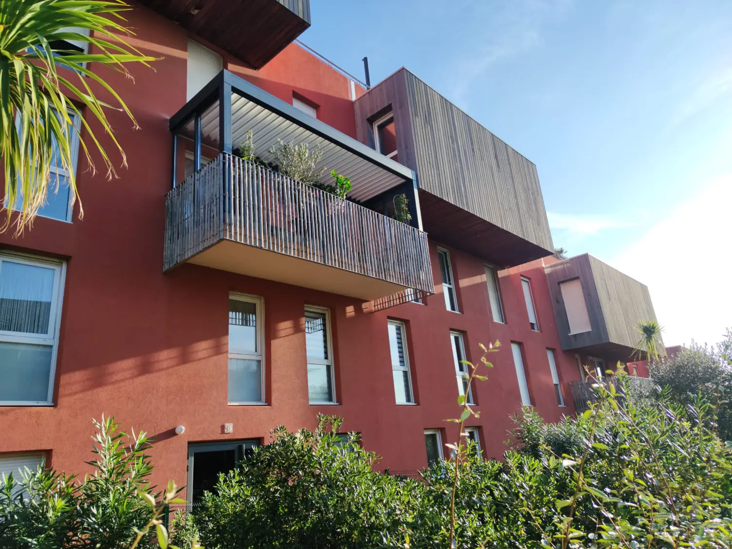 Abri de Terrasse - Appartement Balaruc - Structure adossée à la façade