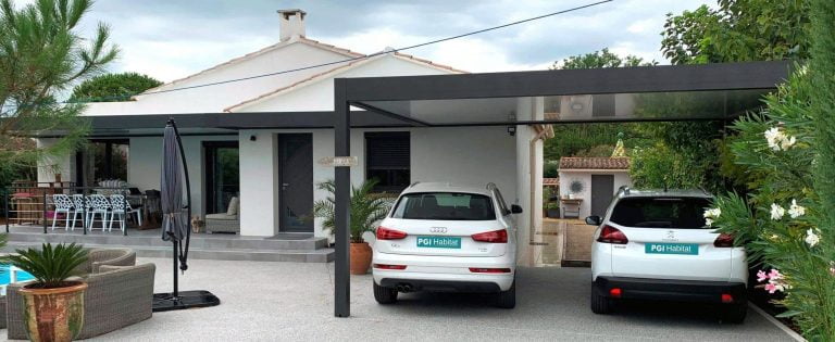 Double Carport aluminium