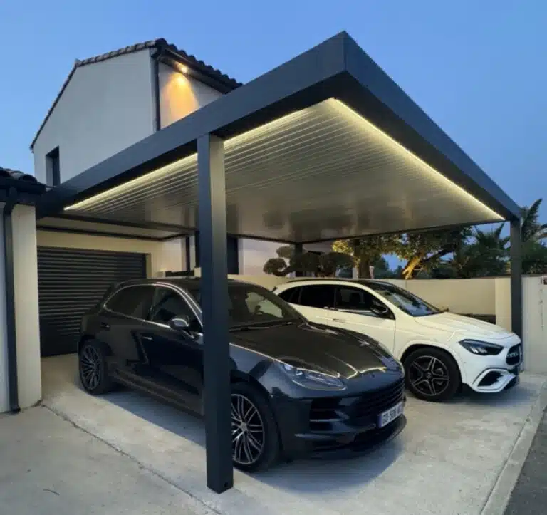 Double Carport Aluminium - Montpellier