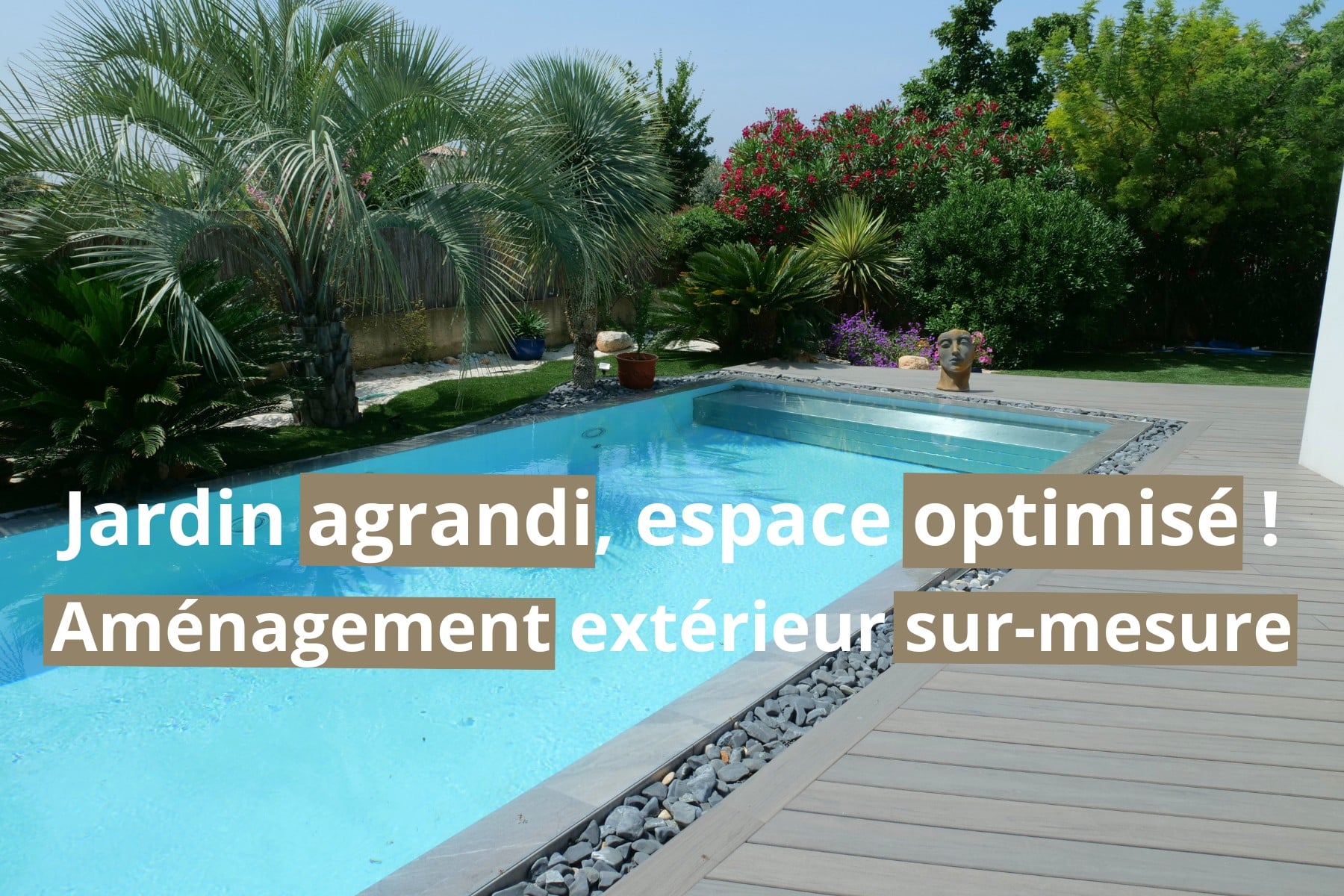 Découvrez l'aménagment extérieur réalisé par PGI-Habitat pour un client sur Bouzygues.