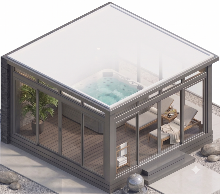 Abri spa / espace bien-être